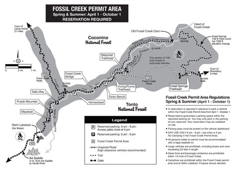 fossil creek parking lot map.